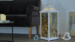 QVC Glass Lantern, plast 76 cm
