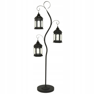 Lampáš, svietník - Lucerny dekoratívny strom 125 cm a 3 Lantern