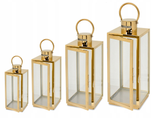 Lampáš, svietník - Lucerny Lucerny záhradný svietniky set 4ks