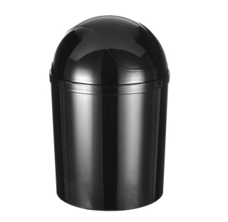 Odpadkový kôš - ČIERNY PLASTOVÝ KÚPEĽŇOVÝ KOŠÍK 5L (PONUKA)