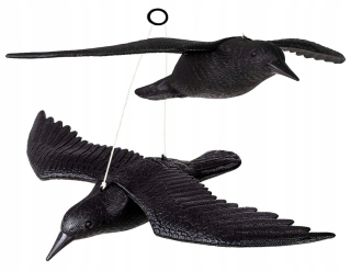 Čierna vrana na balkóne Flying Bird Repeller