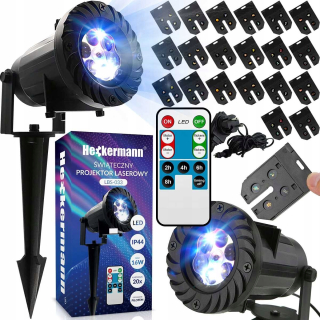 Laserový projektor - Heckermann 16 W IP67 laserový projektor 10 m