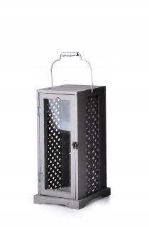 Lampáš, svietník - Levi Silver Lantern M 20x20x42cm