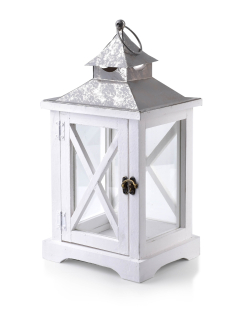 Lampáš, svietník - Levi White Lucerna 19x16.5x37