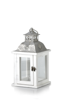 Lampáš, svietník - White Lighthouse Levi L 17x17x34cm