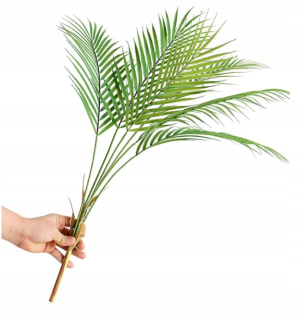 Leaf vetvičku umelá kvetina palm dekorácie 60cm