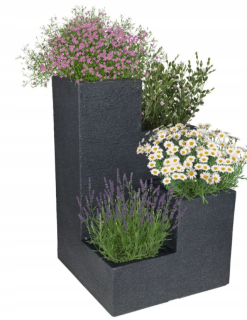 Livarno Home Pot 40 cm x 40 x 60 cm čierny plast