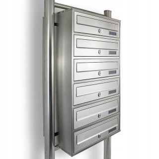 Poštová schránka - Lokátora schránky 6 Facets Steel Inox