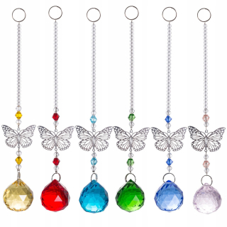 Longwin Set 6 Crystal Suncatcher prívesok