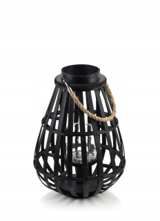Lampáš, svietník - LUCIE BLACK Lampión H42X12CM