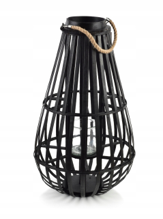 Lampáš, svietník - LUCIE BLACK Lampión H72X15cm