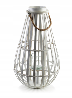 Lampáš, svietník - Lucie White Lampion H72x15cm
