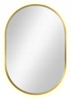 Zrkadlo - Zrkadlo 90x40 cm s dizajnom LED osvetlenia Baltica