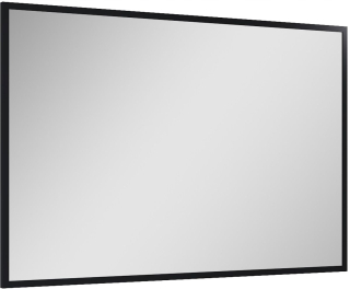 Zrkadlo - Kúpeľňové zrkadlo 120x80 cm čierny rámec elita