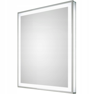 Zrkadlo - Kúpeľňové zrkadlo s osvetlením 80x80 cm dubiel