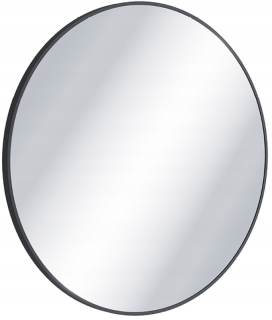 Zrkadlo - OKRUHÉ ZRKADLO 60 CM ČIERNA MAT EXCELLENT VIRRO