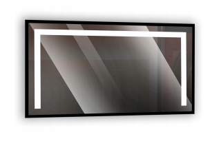 Zrkadlo - LED zrkadlové zrkadlo 80x60 hliníkový rám