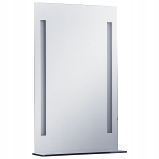 Zrkadlo - Kúpeľňa nástenné zrkadlo s poličkou 60x80 cm LED