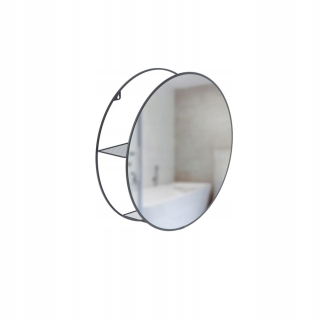 Zrkadlo - Zrkadlo s poličkou do kúpeľne 50 cm Cirko Umbra