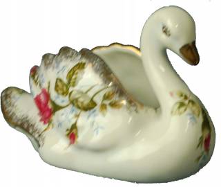 Retro -decor - porcelánová labuť