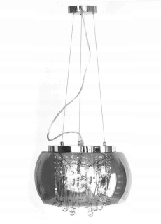 Kosmos sklenená lampa Smoky 40 cm 510 DC