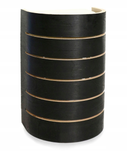 Raita sauna lampa - RLM - breza - čierna