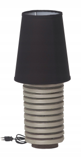 Horizon Silver Terracotta Lamp, h62cm