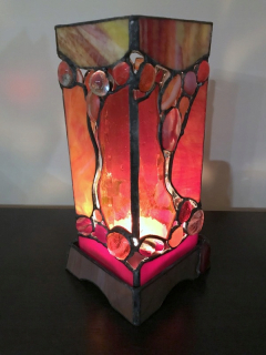 Lampa, farebné sklo skla skla