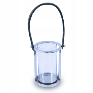 Lampáš, svietník - Okrúhly lampáš s výškou ocele 20 cm
