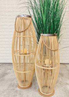 Lampáš, svietník - Ratan lampáš 85 cm / záhradná terasa