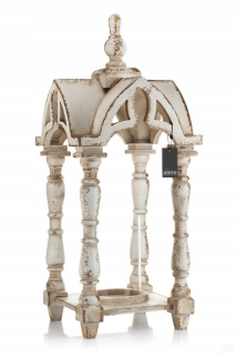 Lampáš, svietník - Rustikálne Lucerna drevená Lighthouse Beige Biagio