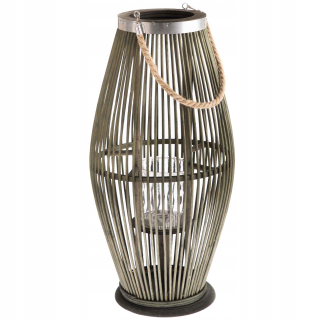 Zelená bambusová lampa médium H59CM