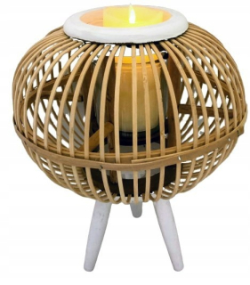 Lampáš, svietník - Maják lampáš loptou na nohách priečkach 40cm