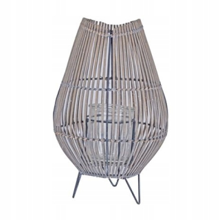 Lampáš, svietník - Ratan lampáš Boho ratan 38 cm