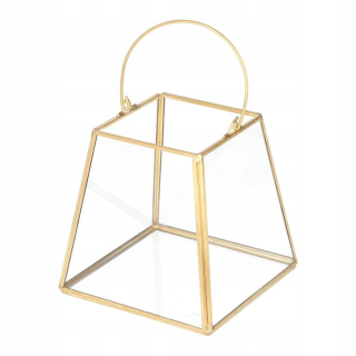 Lampáš, svietník - Lucerny Lucerny Svietniky Loft Gold