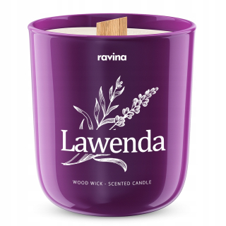 Scéna sviečka levanduľa Ravina 1 ks.