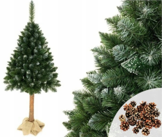 Vianočný stromček - Lean Toys Christmas Tree na 180 cm 3D sneh trblietky