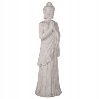 Dekoratívna figúrka na podlahe, šedý buddha