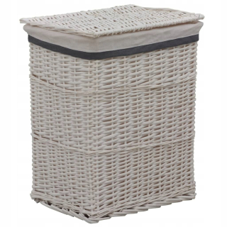 Kôš na prádlo - Lumarko Laundry Basket, biely prúžok
