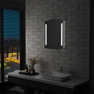 Zrkadlo - Lumarko Nástenné kúpeľňové zrkadlo s LED, 50 x 60 c