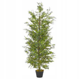 Umelý cypress s hrncom, zelená, 150 cm