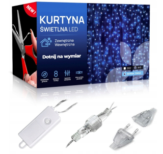 LED svetelný záves 3x3m 300 LED nano - Lunarise