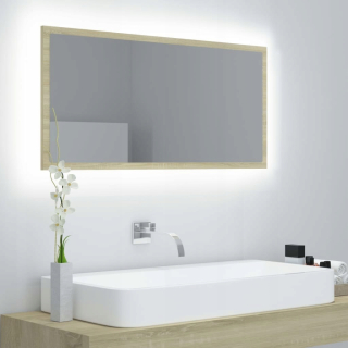 Zrkadlo - LED kúpeľňové zrkadlo Sonoma 90x37cm Vidaxl