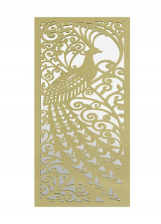 Kúpeľňové zrkadlo Zlatý páv Obdĺžnikové 60x120 cm