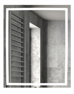 Zrkadlo - Kúpeľňové zrkadlové LED diódy v noci 70x90 cm