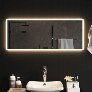 Zrkadlo - Kúpeľňové zrkadlo s LED, 100x40 cm