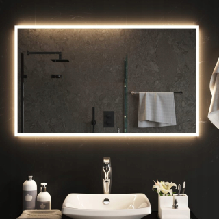 Zrkadlo - Kúpeľňové zrkadlo s LED, 100x60 cm