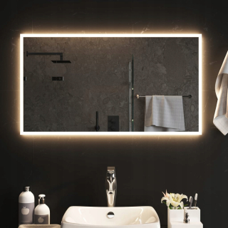 Zrkadlo - Kúpeľňové zrkadlo s LED, 90x50 cm