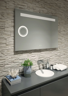 Zrkadlo - Kúpeľňové zrkadlo s osvetlením UNICO 4 - 90 x 70 cm