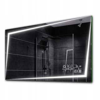 Zrkadlo - LED zrkadlo dotyk počasia 110x70 Berlín